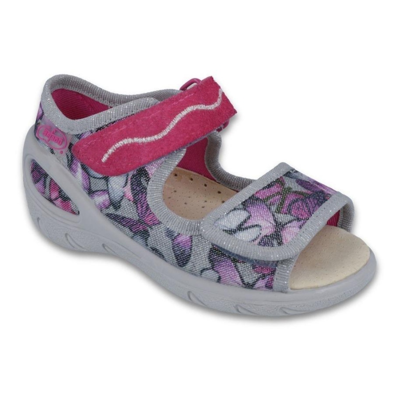 433P029 20 - SUNNY - dív.sandálky, šedo-fialová