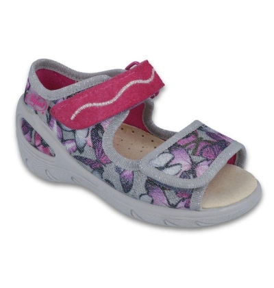 433P029 20 - SUNNY - dív.sandálky, šedo-fialová