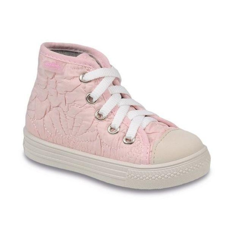 436P001 20 - tenisky kotníčk.,šněrovací,sv. růžová