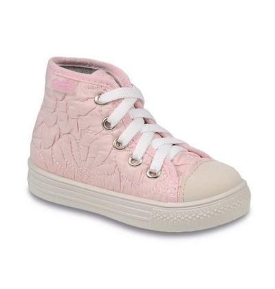 436P001 20 - tenisky kotníčk.,šněrovací,sv. růžová