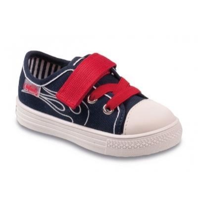 437P002 21 - chlap.tenisky, 1 SZ, modrá s červenou