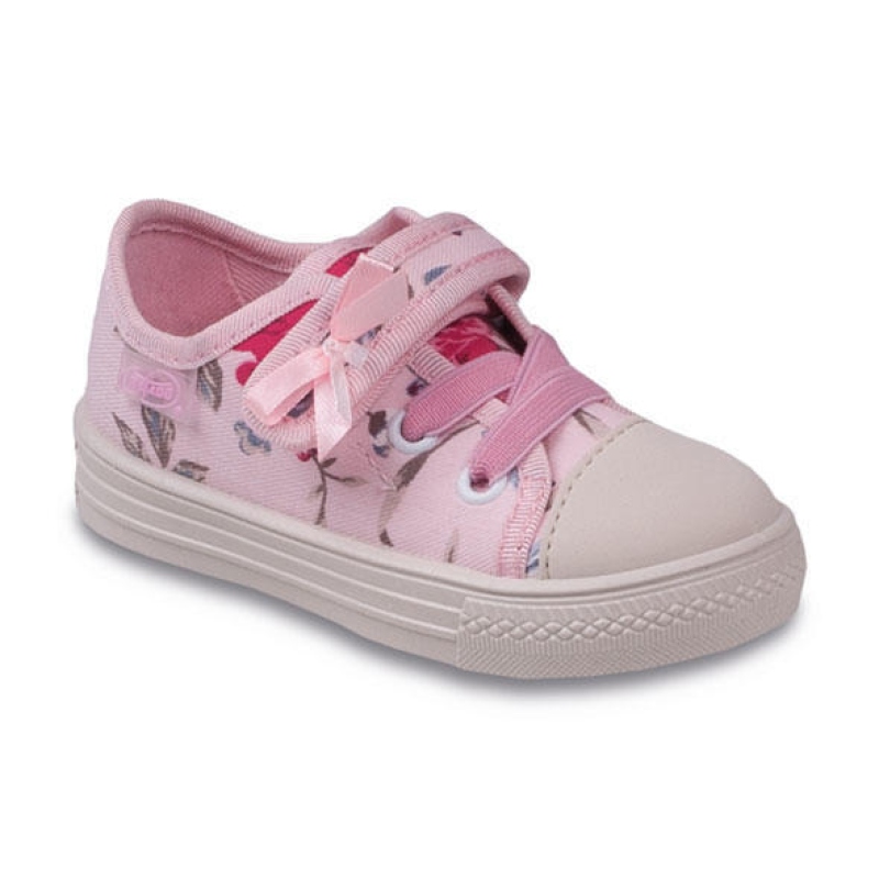 437P004 20 - dívčí tenisky, 1 SZ, růžový potisk