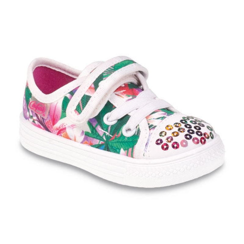 437P012 20 - dívčí tenisky, 1 SZ, pestrý potisk