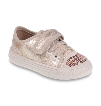 437P013 20 - dívčí tenisky, 1 SZ, zlatá