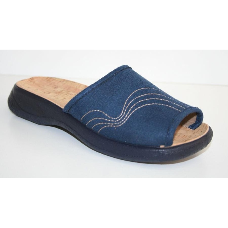 442D162 40 - OLIVIA OŠ - modrá, vlnovky