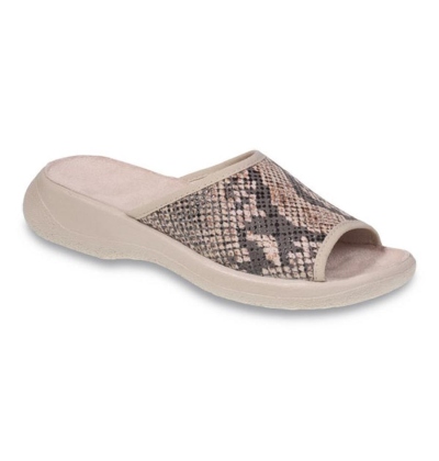 442D187 37 - OLIVIA OŠ - béžová, hadí potisk