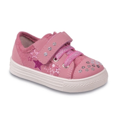 447P001 21 - tenisky- šněr.+SZ,růžová, cvočky