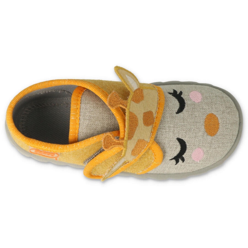 465P086 18 - dívčí bačkorky Befado SZ, žirafa