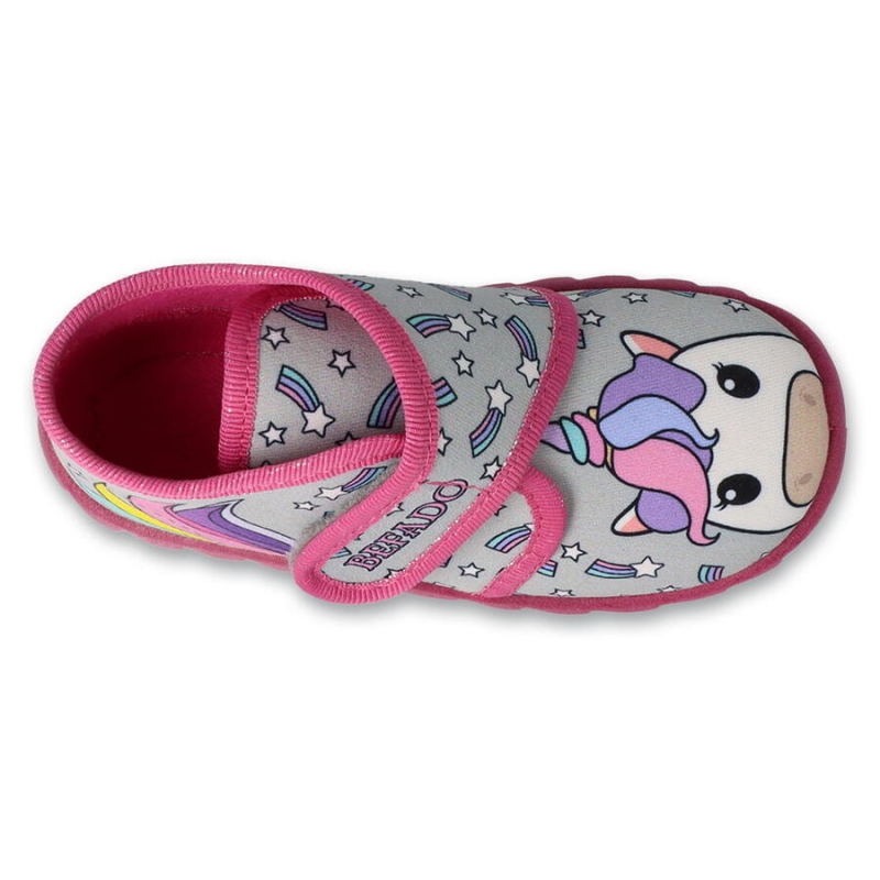 465P168 18 - dívčí bačkorky Befado SZ, jednorožec