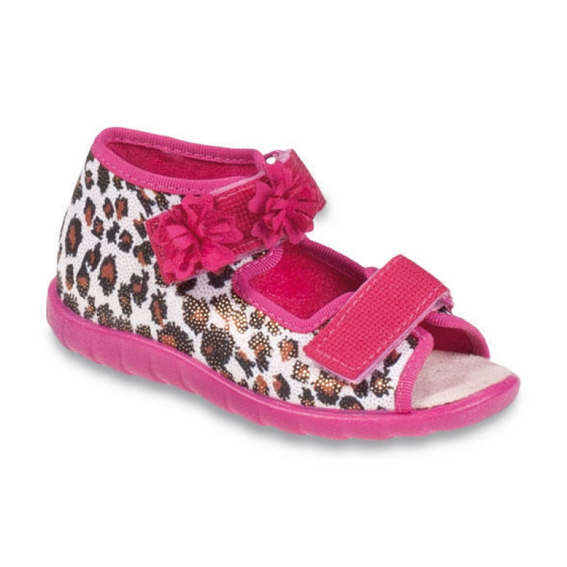 502P001 23 - dívčí sandálky Befado, kožená stélka