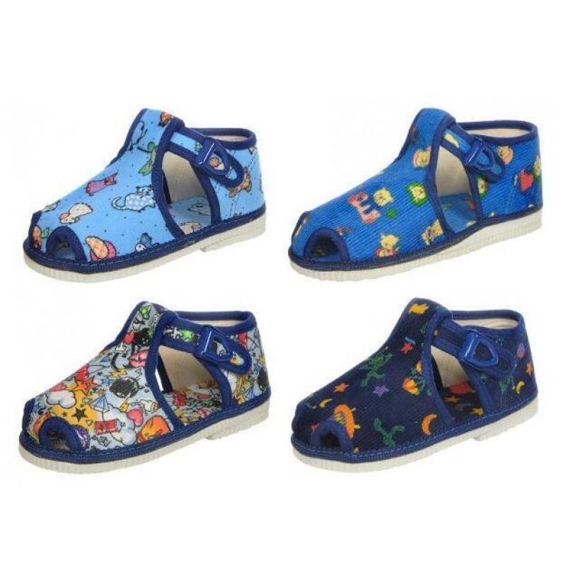 505 CHLAPECKÉ sandálky / přezůvky HP ČECHTÍN na přezku, certifikát Žirafa, různé vzory a motivy