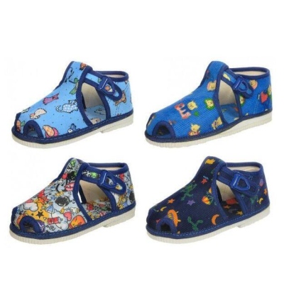 505 CHLAPECKÉ sandálky / přezůvky HP ČECHTÍN na přezku, certifikát Žirafa, různé vzory a motivy