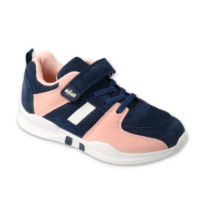 516Q128 37 tenisky BEFADO SPORT-STRIPE růžovomodré