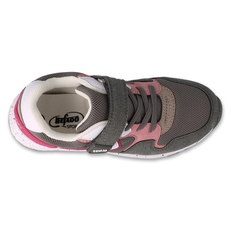 516X272 25 tenisky BEFADO SPORT - DOT šedo-růžové