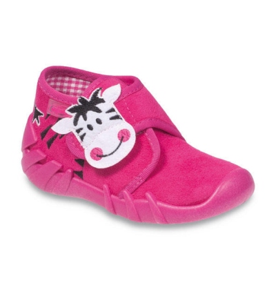 523P003 18 - dívčí bačkorky Befado, zebra