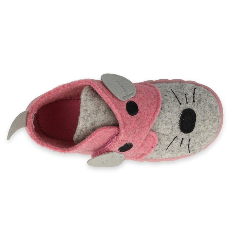 526P104 18 - dívčí bačkorky Befado SZ, zvířátko