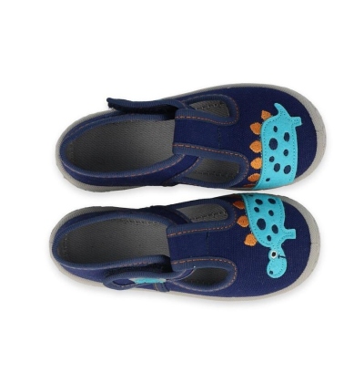 531P118 18 - chlapecké bačkorky Befado modré, dino
