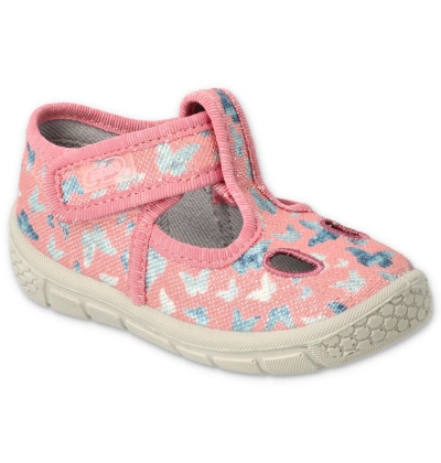 533P022 - dívčí bačkorky Befado 1SZ, motýlci