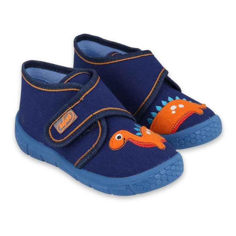 538P048 18 - chlapecké bačkorky Befado SZ,dinosaur