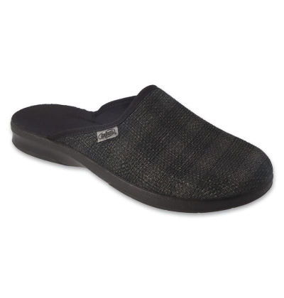 548M038 39 - pánské pantofle Befado LEON ZŠ, černé