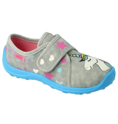 560X131 25 - dívčí bačkorky Befado SZ, jednorožec