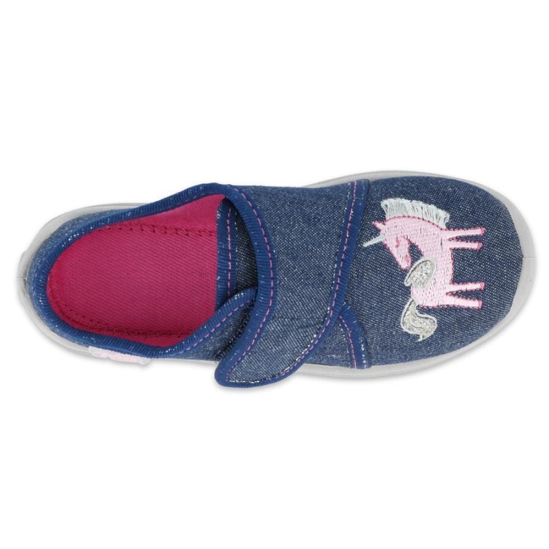 560X146 25 -dívčí bačkorky Befado na SZ,jednorožec