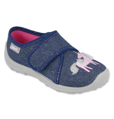 560X146 25 -dívčí bačkorky Befado na SZ,jednorožec