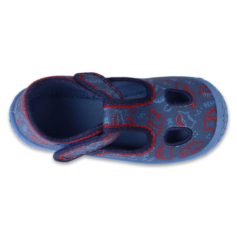 630P016 - chlapecké bačkorky Befado modré, DINO