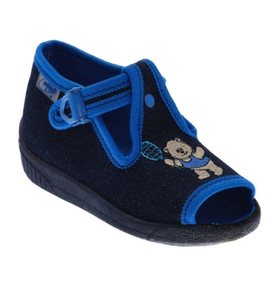 631B098 18 - chl.sandálek, modrá, méďa