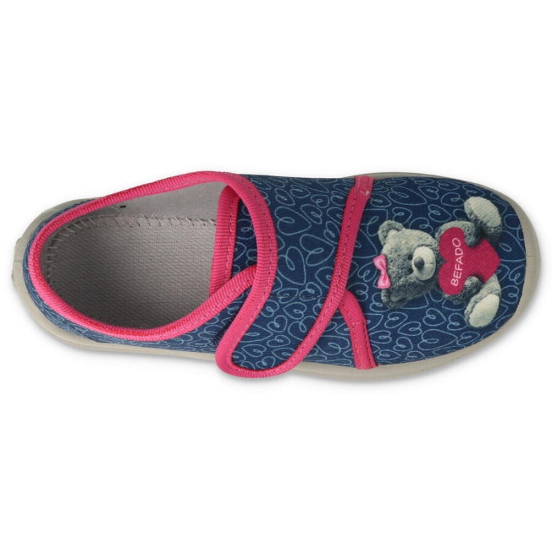 660X049 25 - dívčí bačkorky Befado 1SZ, medvídek