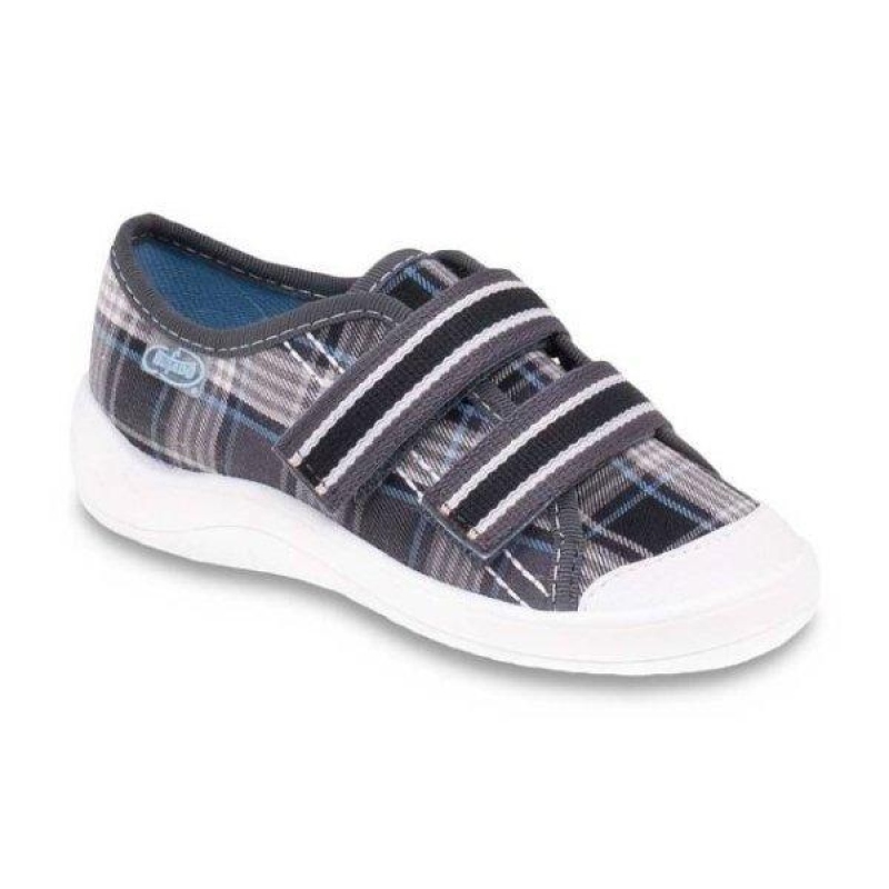 672X030 25 - chlap.tenisky, 2 SZ, káro sv. šedé