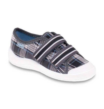 672X030 25 - chlap.tenisky, 2 SZ, káro sv. šedé