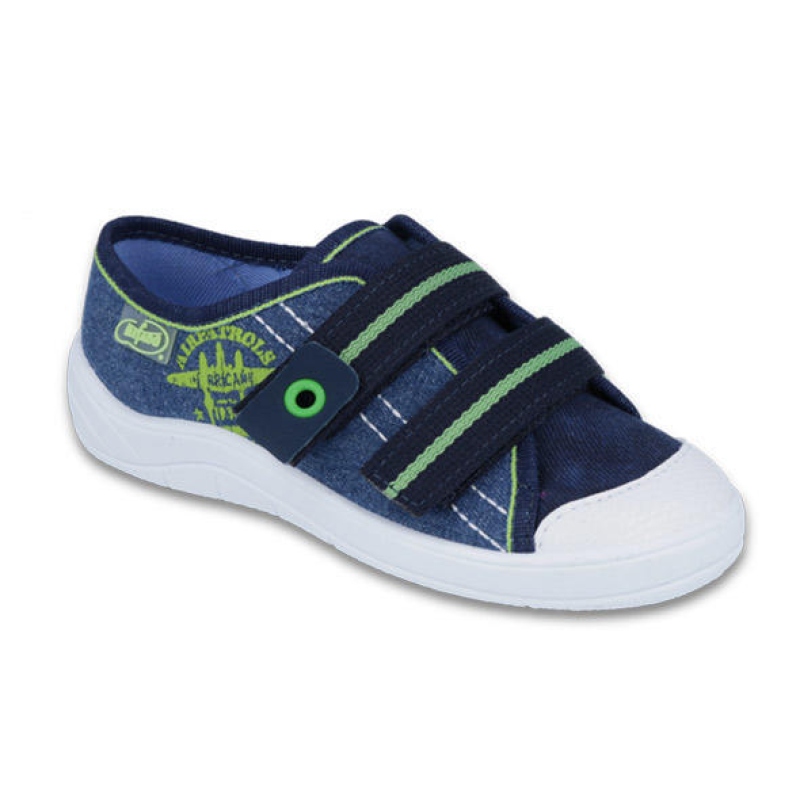 672X061 25 - chl.tenisky, 2 SZ, modrá se znakem