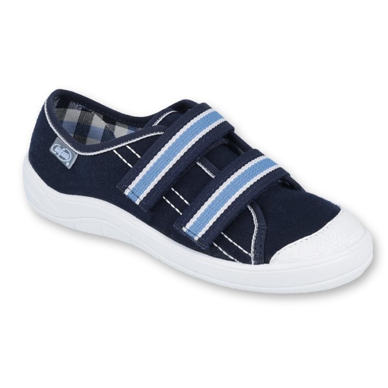 672Y049 31 - chl. tenisky,2 SZ, tm.modrá, modré SZ