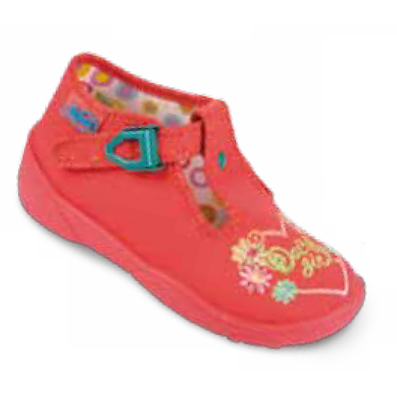 674P141 24 - dív.přez., červená,kytičky,DAISY GIRL