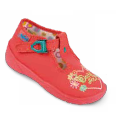 674P141 24 - dív.přez., červená,kytičky,DAISY GIRL