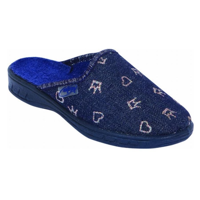 707O185 29 - dívčí pantofle Befado ZŠ, srdíčka