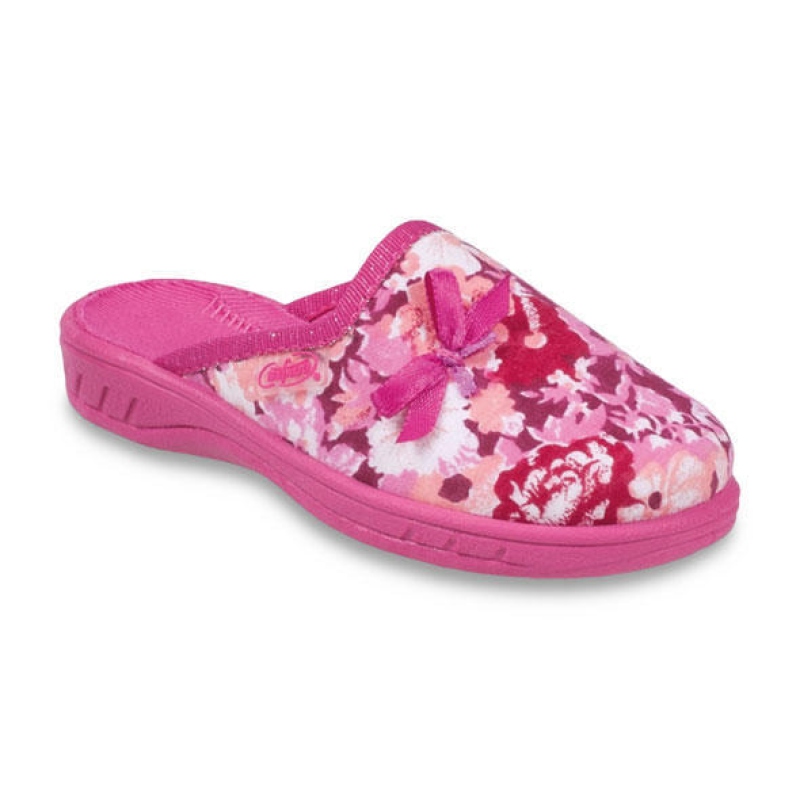 707X375 27 - dívčí pantofle Befado ZŠ, růž. potisk