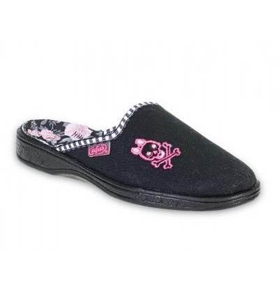 707Y321 34 - dívčí pantofle Befado ZŠ, lebka