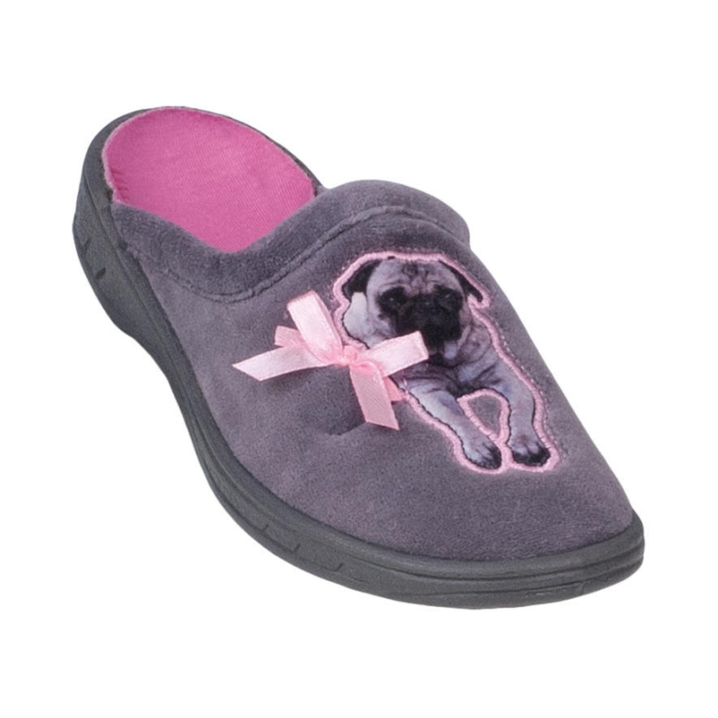 707Y329 31 - dívčí pantofle Befado ZŠ, buldoček