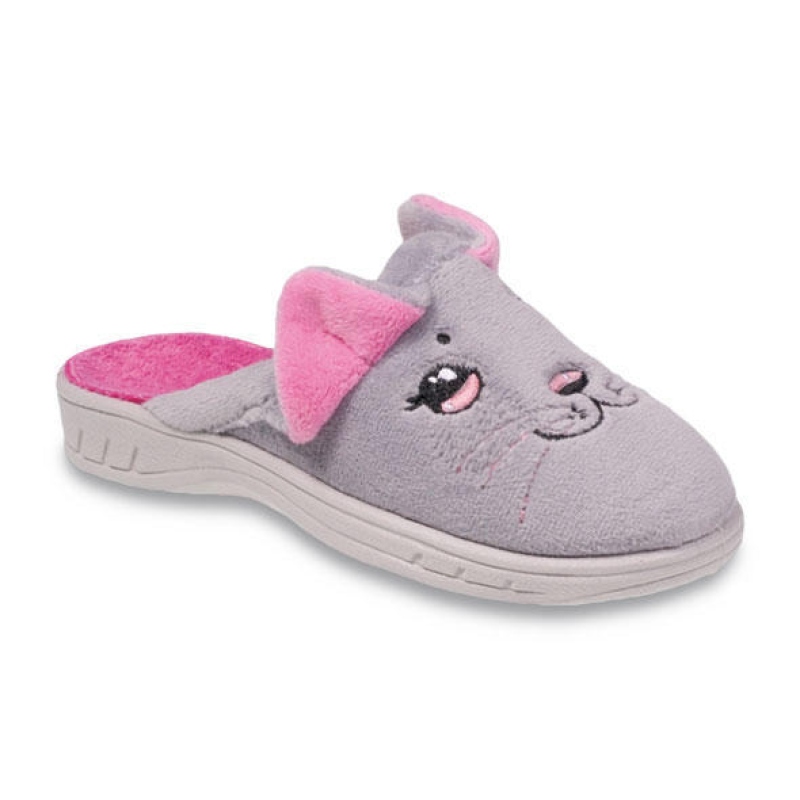 707Y387 36 - dívčí pantofle Befado ZŠ, kočička