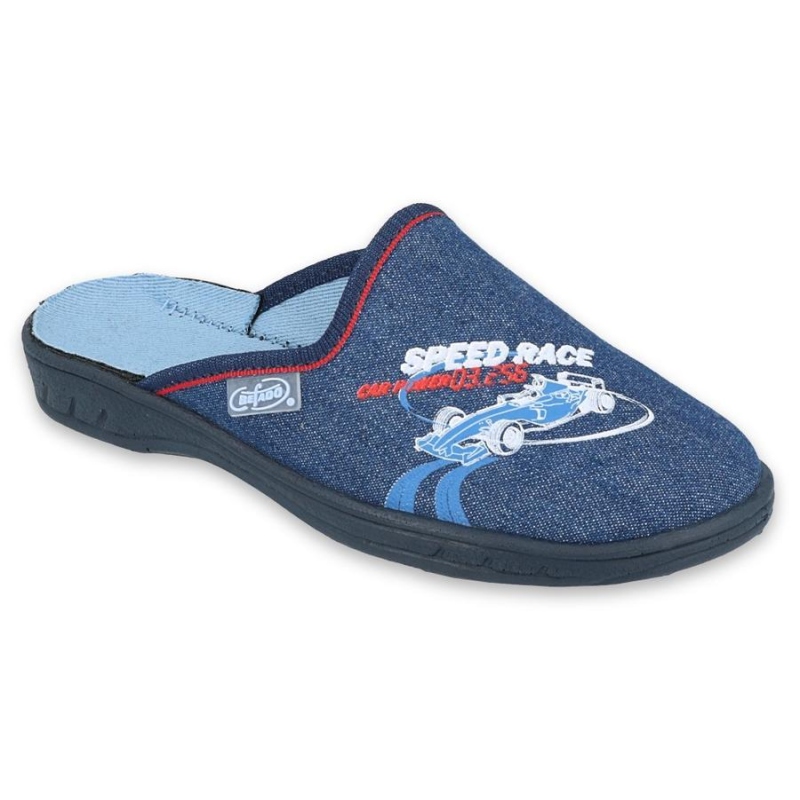 707Y403 31 -JOGI chlapecké pantofle ZŠ modré,SPEED