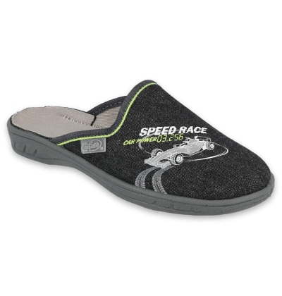 707Y405 31 -JOGI chlapecké pantofle ZŠ černé,SPEED