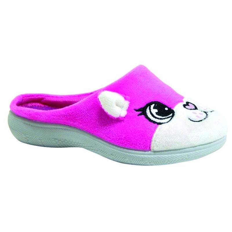 709Y001 27 - dívčí růžové pantofle Inblu, zvířátko