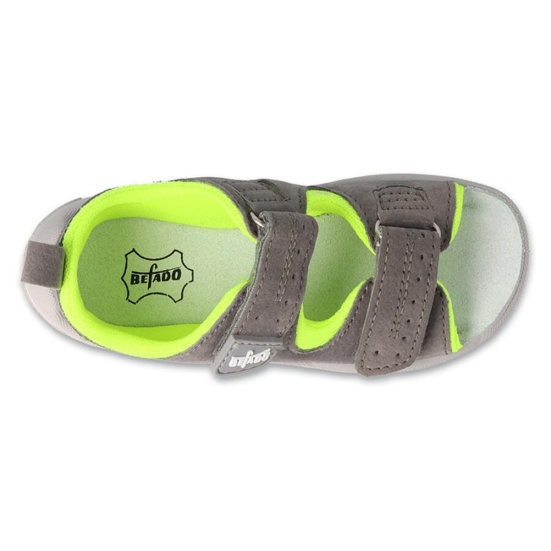 721P006 - FLY chlapecké sandálky Befado šedé
