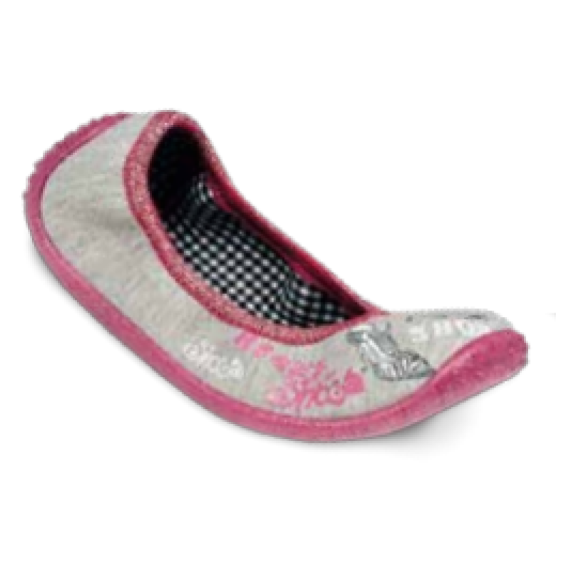 893Y058 31 - dívčí nízká, šedý melír, motiv