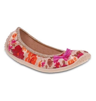 893Y077 31 - dívčí nízká, růžovooranž., mašlička