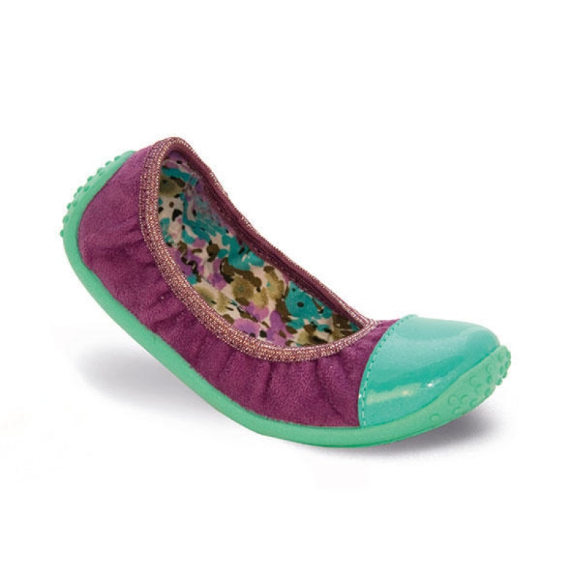 893Y081 31 - dívčí nízká, fialová, zelená špice