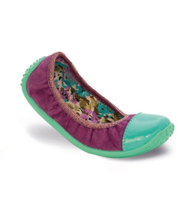 893Y081 31 - dívčí nízká, fialová, zelená špice