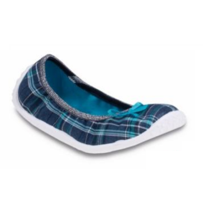 893Y087 31 - dívčí nízká, káro modré s mašličkou